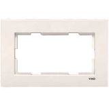 Karre Accessory Beige Two Gang Flush Mounted Frame