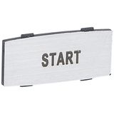 Osmoz legend plate - with engraving - alu - standard model - ''START''