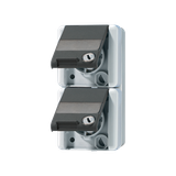 2-gang SCHUKO® socket with safety lock 822NAWSL