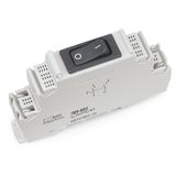 Switching module with 2-pole circuit breaker Switching voltage: 250 VA