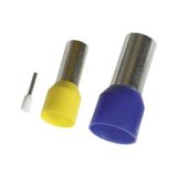 Insulated single ferrules, 250mm2 L. 36x22mm, yelow