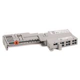 Terminal Base, 8 Screw, 10A, 24VDC, 120/240VAC, DIN Rail