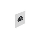 Art d'Arnould - 1 gang television socket TV-R-SAT socket Epure - Satin White