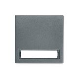 Rocker with illuminated writing field, anthracite