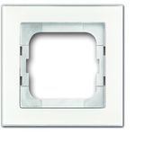 1721-280 Cover Frame Busch-axcent® white glass
