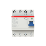 F204 A-80/0.03 Residual Current Circuit Breaker 4P A type 30 mA