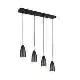 Farin pendant 4-pc E14 matt black