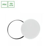 NYMPHEA BLACK & WHITE RINGS 40W NW 230V 115deg IP54 FI485x70 WHITE / BLACK ROUND WITH SENSOR