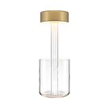 Modern AI Collaboration Battery lamp Gold