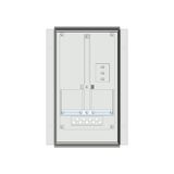 Meter box insert 1-row, 1 meter board / 9 Modul heights