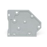 End plate snap-fit type light gray