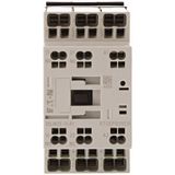 Contactor, 3 pole, 380 V 400 V 11 kW, 1 N/O, 1 NC, 42 V 50 Hz, 48 V 60 Hz, AC operation, Push in terminals