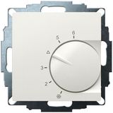 UP room controller, RAL9010 glossy 55x55, 5-30C, AC 24V, 1 changeover contact, 10A/5A at DC 24 V switching power 30 W