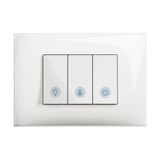 CLASSIA - BATHROOM SWITCH 3 CIRCUITS WHITE