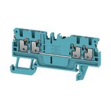 Feed-through terminal block, PUSH IN, 1.5 mm², 500 V, 17.5 A, Number o