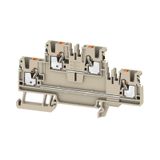 Feed-through terminal block, PUSH IN, 2.5 mm², 800 V, 24 A, Number of 