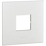 Plate Arteor - American standard - square - 2 modules - 4'' x 4'' - white