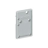 End plate snap-fit type 1.5 mm thick gray