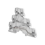 MODULAR TERMINAL BLOCKS, FEED-THROUGH, SCREW CLAMP TERMINAL BLOCK, GRAY, PRODUCT SPACING .205 IN [5.2 MM], 6 POSITION, DIN RAIL