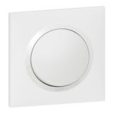 Dooxie pushbutton 6A 250V~ delivered with white square plate