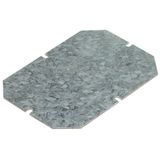 Mounting plate - for boxes 130x130 mm - galvanized steel - 1.5 mm thick