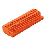 1-conductor female connector CAGE CLAMP® 2.5 mm² orange