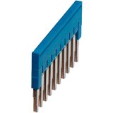 PLUG-IN BRIDGE, 10POINTS FOR 2,5MM² TERMINAL BLOCKS, BLUE