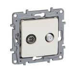 TV-SAT terminal socket Niloé - attenuation -10 dB - ivory