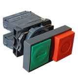 Plastic pushbutton switch FP Prec LG Start-Stop RED-GREEN 1NO+1NС IP40