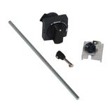 Extended rotary handle kit, TeSys Deca, IP54, black handle, with trip indication, for GV2L-GV2P