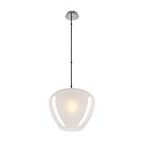 PANTILO CONVEX 40, Pendant lamp, 150cm, E27, max. 40W, white