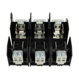 Eaton Bussmann series JM modular fuse block, 600V, 60A, Box lug, Three-pole, 24