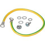 Door earthing set yellow-green 6 mm² / 300 mm