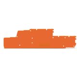 End and intermediate plate 1 mm thick orange