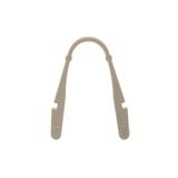 Terminal cover, Wemid, dark beige, Height: 10.6 mm, Width: 2.2 mm, Dep