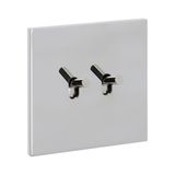 Art d'Arnould universe Epure double two-way switch or switch - mirror steel