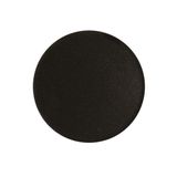 Button plate, flush, black