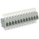 PCB terminal block push-button 2.5 mm² light gray