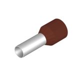 Wire end ferrule, Standard, 10 mm², Stripping length: 15 mm, brown