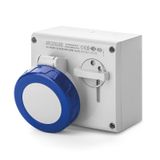 INTERLOCKED SOCKET 3P+E IP67 32A 9h