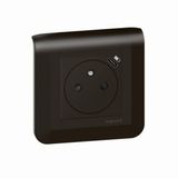 099449 Surface Mosaic power outlet with 2-module Type-C charger - matte black