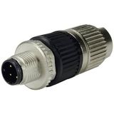 circular Connector w. Harax M12 L4 M