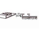 Allen-Bradley 440F-R1215 Safedge Rails - Aluminum Horiz.Lip, 2m