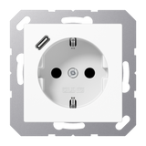 SCHUKO socket with USB type C A1520-18CWW