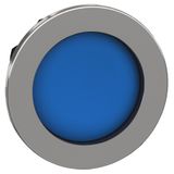 Head for non illuminated push button, Harmony XB4, flush mounted blue pushbutton recessed