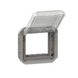 Plexo™ - Mosaic adaptor with transparent flap - mechanism