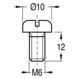 SCREW M6 X 12