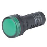 Plastic compact pilot  (led) green 230Vac/Vdc (ND16-22D/2/G/230)