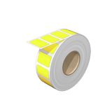 Device marking, halogen-free, Self-adhesive, 27 mm, Polyester, yellow