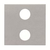 N2221.2 PL Cover plate for Switch/push button Central cover plate Silver - Zenit